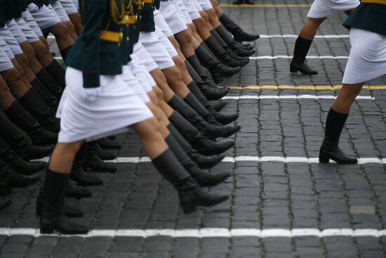 Final rehearsal of Victory Day Parade on Red Square