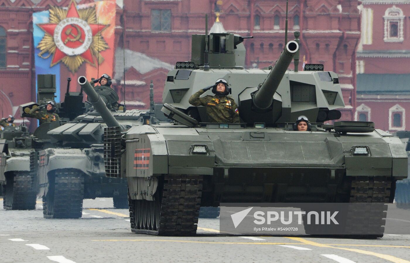 Final rehearsal of Victory Day Parade on Red Square