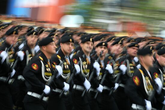 Final rehearsal of Victory Day Parade on Red Square