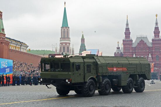 Final rehearsal of Victory Day Parade on Red Square