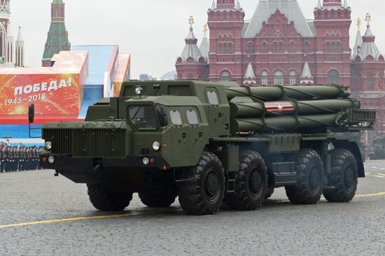 Final rehearsal of Victory Day Parade on Red Square