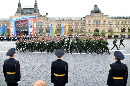 Final rehearsal of Victory Day Parade on Red Square