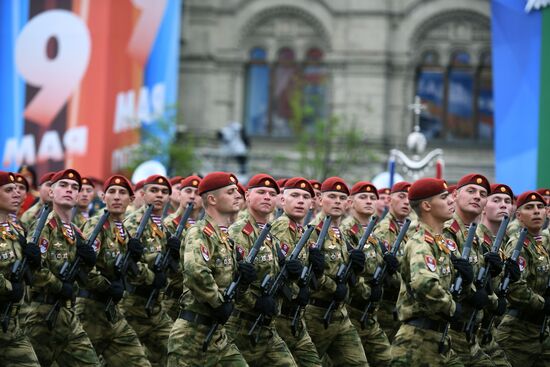 Final rehearsal of Victory Day Parade on Red Square