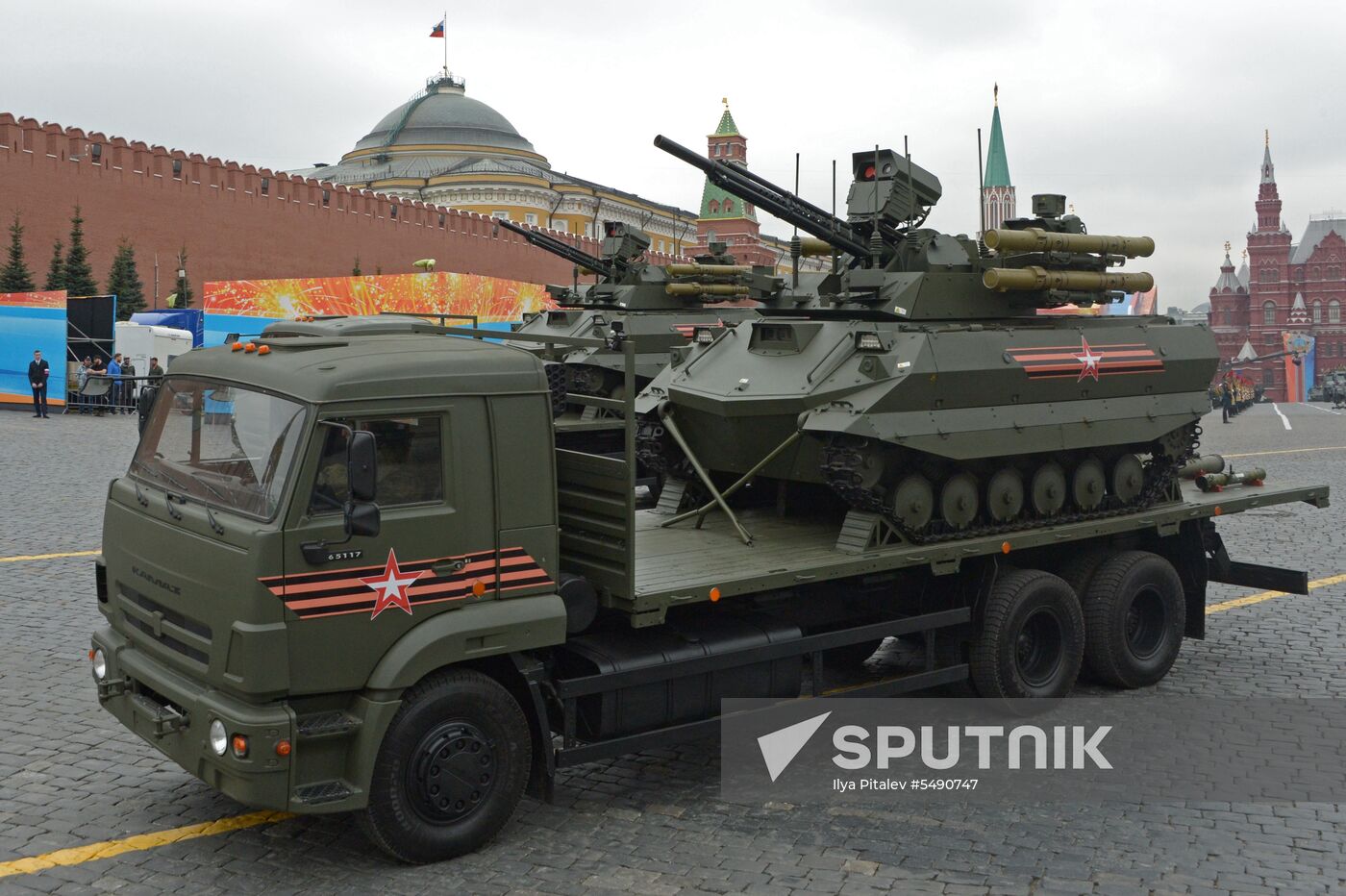 Final rehearsal of Victory Day Parade on Red Square