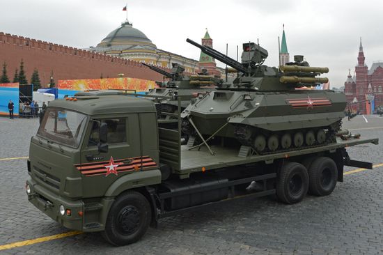 Final rehearsal of Victory Day Parade on Red Square
