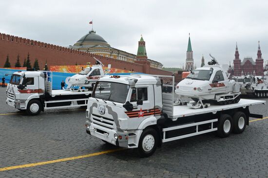 Final rehearsal of Victory Day Parade on Red Square