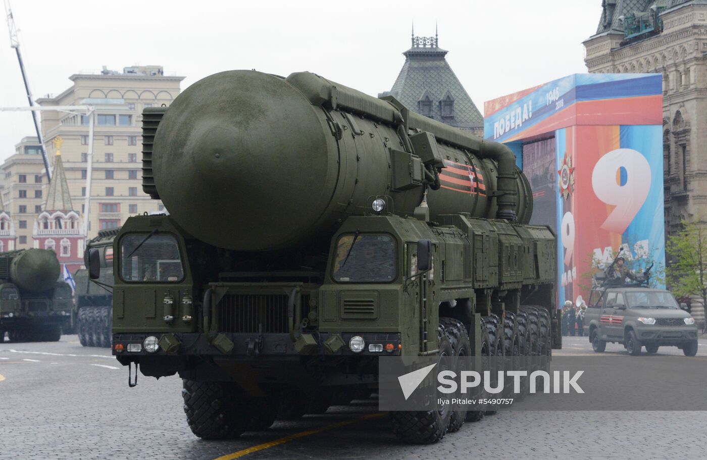 Final rehearsal of Victory Day Parade on Red Square
