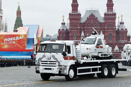 Final rehearsal of Victory Day Parade on Red Square