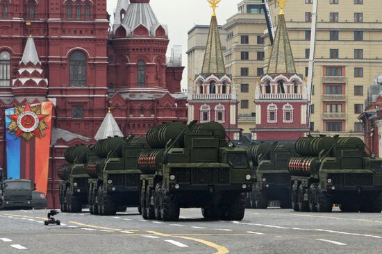 Final rehearsal of Victory Day Parade on Red Square