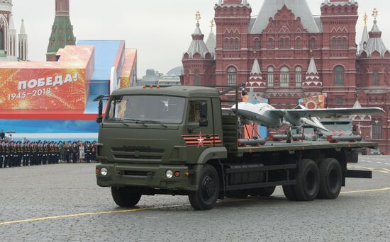 Final rehearsal of Victory Day Parade on Red Square