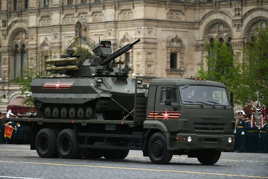 Final rehearsal of Victory Day Parade on Red Square