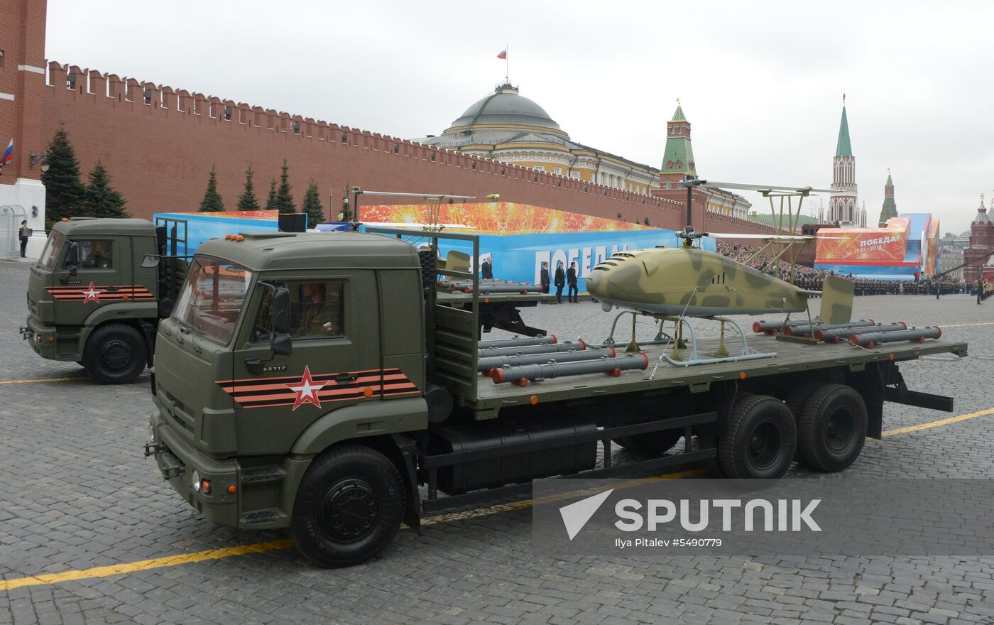 Final rehearsal of Victory Day Parade on Red Square