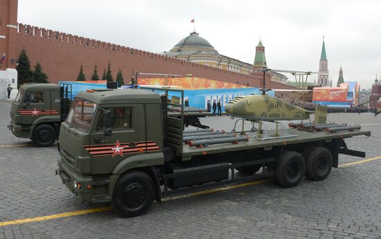 Final rehearsal of Victory Day Parade on Red Square