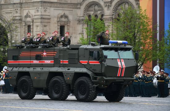 Final rehearsal of Victory Day Parade on Red Square