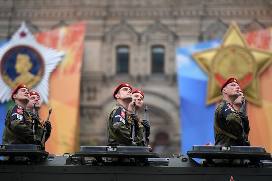 Final rehearsal of Victory Day Parade on Red Square