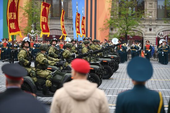 Final rehearsal of Victory Day Parade on Red Square