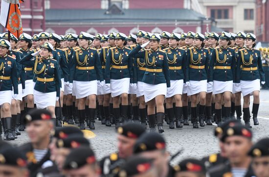 Final rehearsal of Victory Day Parade on Red Square