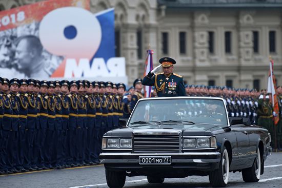 Final rehearsal of Victory Day Parade on Red Square