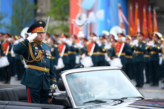 Final rehearsal of Victory Day Parade on Red Square