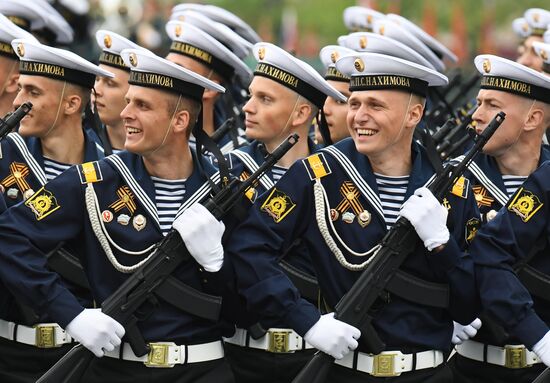 Final rehearsal of Victory Day Parade on Red Square