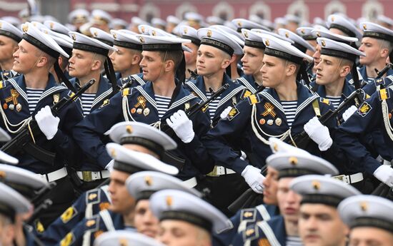 Final rehearsal of Victory Day Parade on Red Square