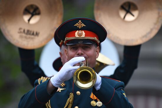 Final rehearsal of Victory Day Parade on Red Square