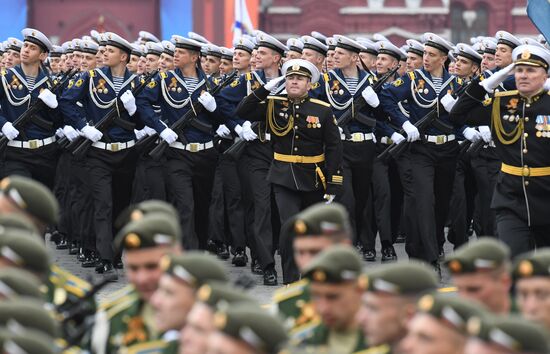 Final rehearsal of Victory Day Parade on Red Square