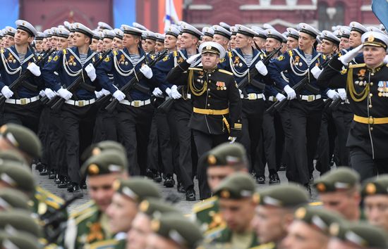 Final rehearsal of Victory Day Parade on Red Square