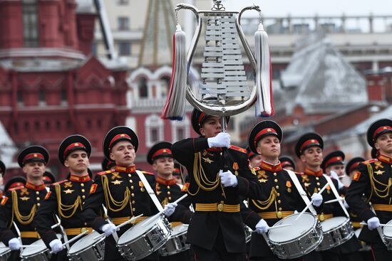 Final rehearsal of Victory Day Parade on Red Square