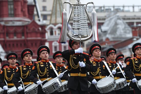 Final rehearsal of Victory Day Parade on Red Square