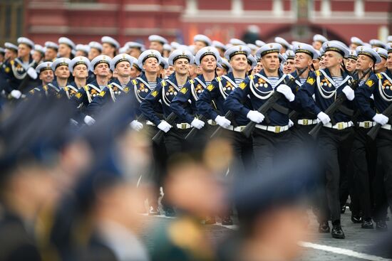 Final rehearsal of Victory Day Parade on Red Square