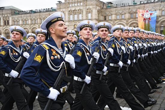 Final rehearsal of Victory Day Parade on Red Square