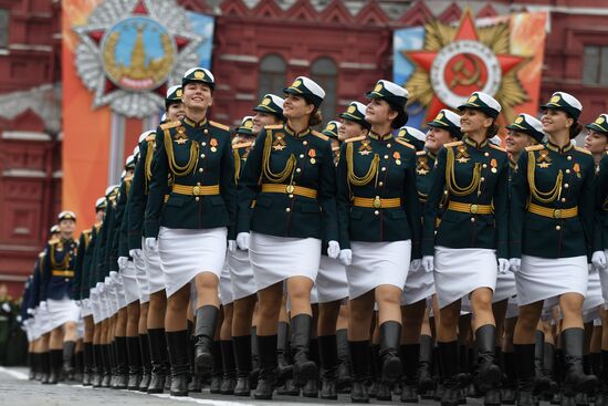 Final rehearsal of Victory Day Parade on Red Square