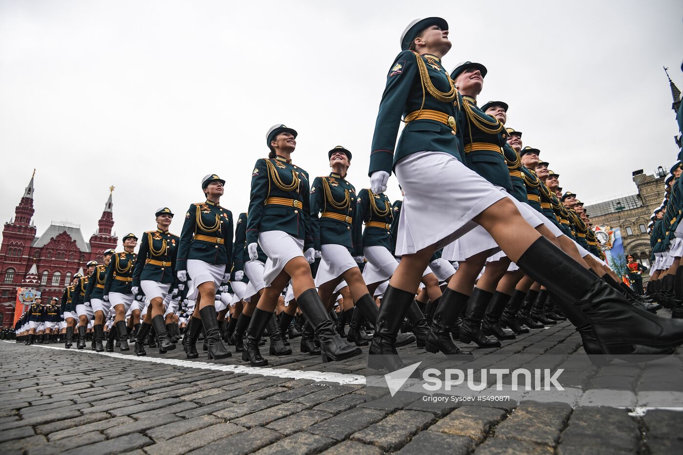 Final rehearsal of Victory Day Parade on Red Square