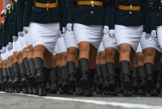 Final rehearsal of Victory Day Parade on Red Square