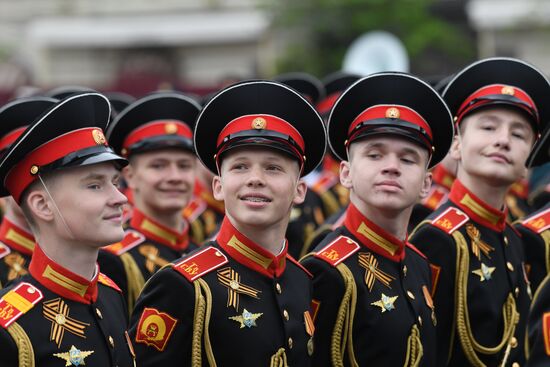 Final rehearsal of Victory Day Parade on Red Square