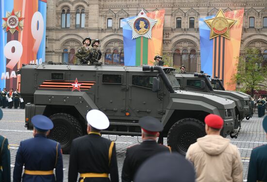 Final rehearsal of Victory Day Parade on Red Square