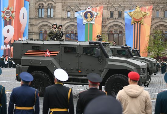 Final rehearsal of Victory Day Parade on Red Square