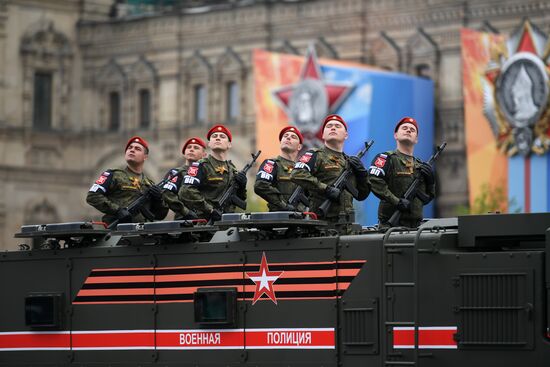 Final rehearsal of Victory Day Parade on Red Square
