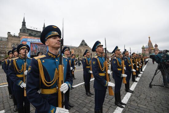 Final rehearsal of Victory Day Parade on Red Square