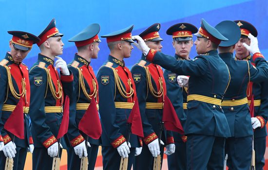 Final rehearsal of Victory Day Parade on Red Square