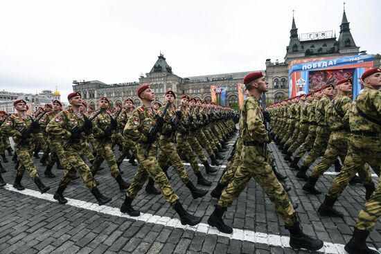 Final rehearsal of Victory Day Parade on Red Square