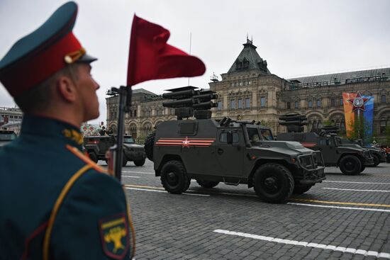 Final rehearsal of Victory Day Parade on Red Square