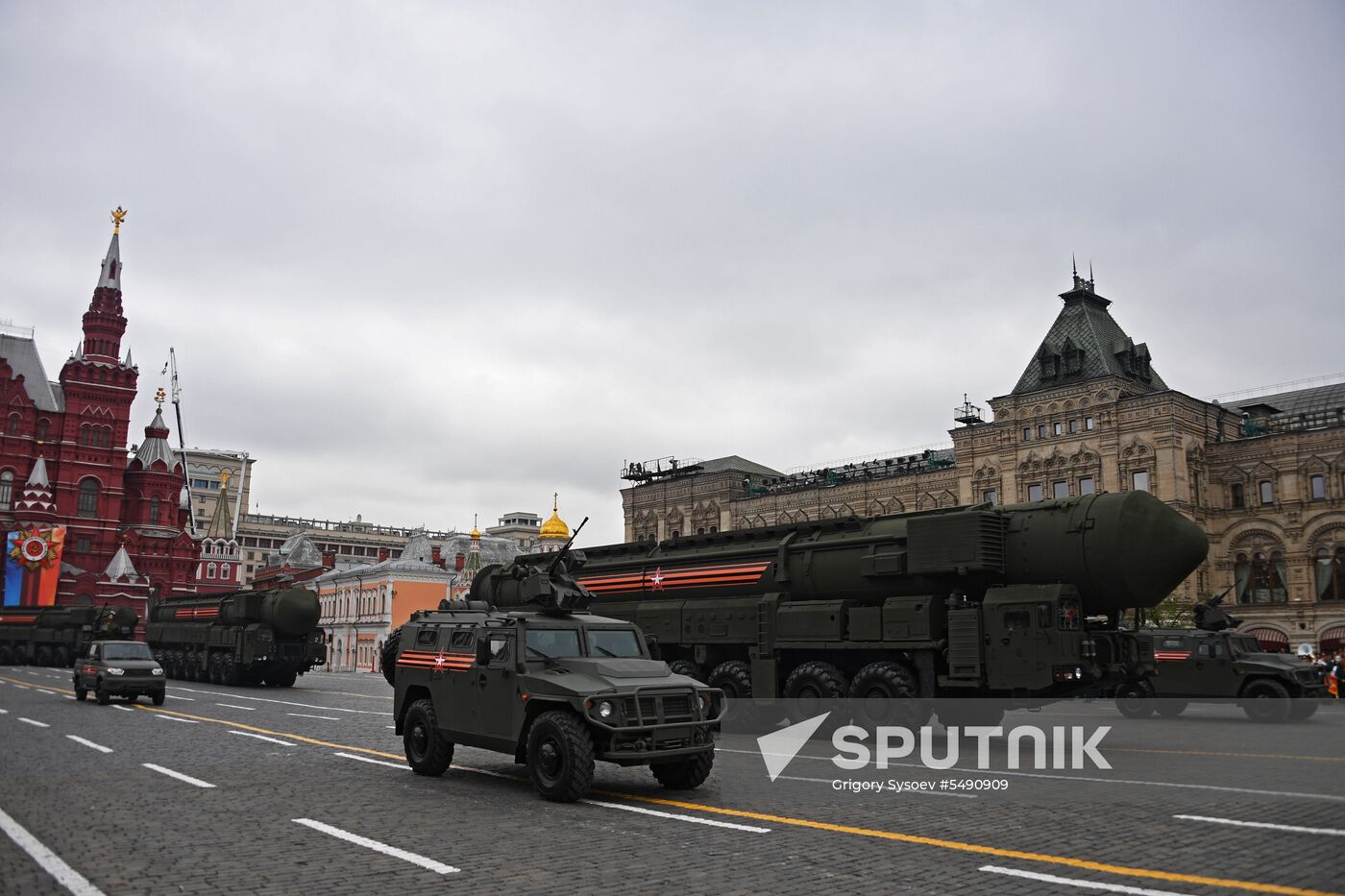 Final rehearsal of Victory Day Parade on Red Square