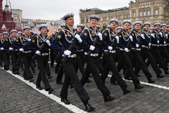 Final rehearsal of Victory Day Parade on Red Square