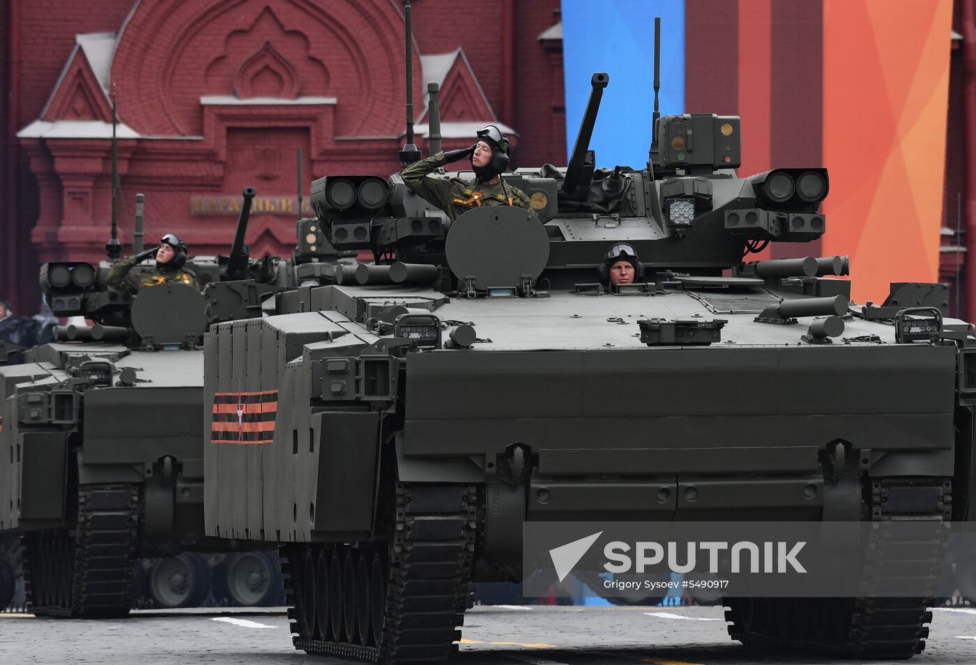 Final rehearsal of Victory Day Parade on Red Square