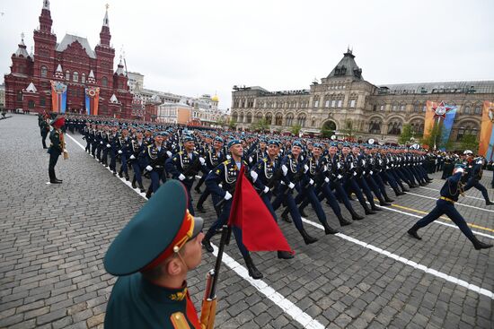Final rehearsal of Victory Day Parade on Red Square