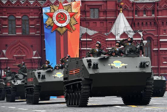 Final rehearsal of Victory Day Parade on Red Square