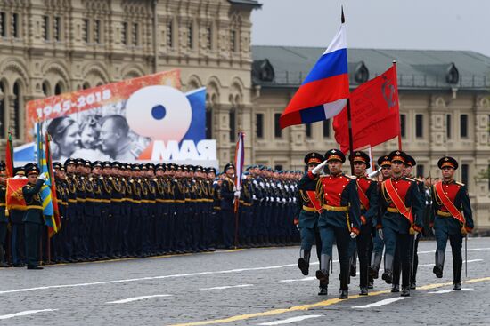 Final rehearsal of Victory Day Parade on Red Square