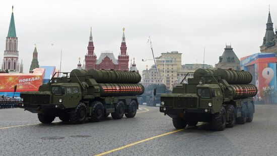 Final rehearsal of Victory Day Parade on Red Square